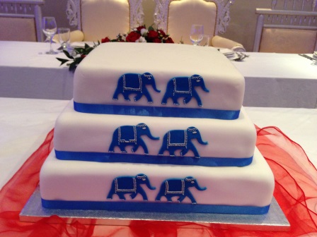 Elephants wedding cake