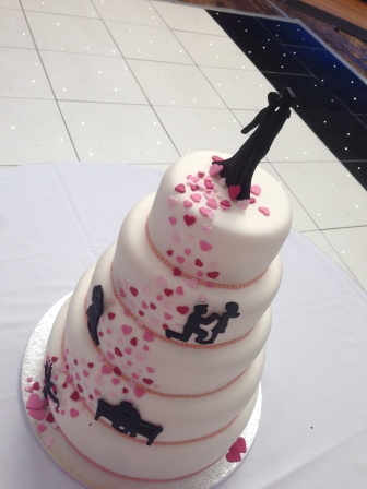 Love Story wedding cake