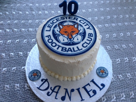Leicester City birthday cake